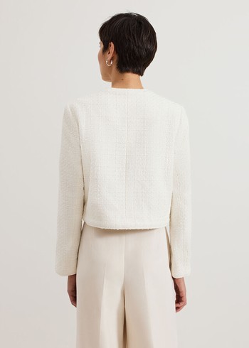 Phase Eight Ripley Boucle Jackets White Canada | JQVLMG-901